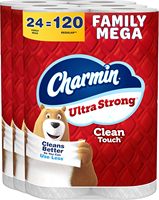 Discount price Chamin-Ultra Strong Clean Touch Toilet Paper 24 Family Mega Rolls 120 Regular Rolls Factory Sealed Ready to Ship
