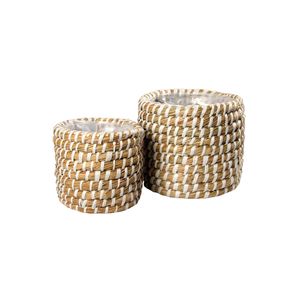 Wholesaler High Quality and Beautiful Woven <b>Mini</b> Natural Seagrass Planter <b>Pot</b> Tree <b>Pot</b> for Table Decoration Made in Vietnam - Product Image 1