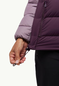 Veste matelassée décontractée pour femmes à capuche, respirante, séchage rapide, coupe-vent, légère, en polyester imprimé brut, rembourrage en coton - Product Image 4