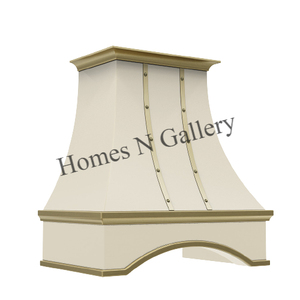 Hotte de cuisine murale en acier inoxydable, design traditionnel fait main et personnalisé, au design attrayant, pour cuisine de ferme - Product Image 3