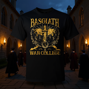 T-shirt pour hommes War College Bookish Fourth Wing Basgiath, vêtements promotionnels de qualité supérieure - Product Image 3