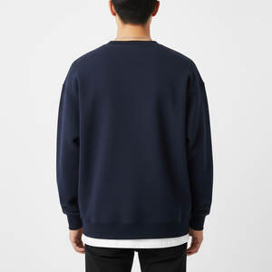 Sweat-shirt élégant pour homme en coton mélangé, coupe ajustée, idéal pour la salle de sport et les tenues quotidiennes. - Product Image 2