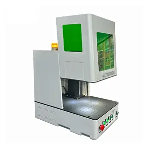 3D enclosed type 200w large area marking engraved and cutting machine for gold silver metals for CO2 laser and UV laser