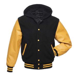 2025 Warm 100% Cotton Breathable Winter Varsity <b>Jacket</b> for Men Stylish Comfortable Stand Collar Plain Dyed Athletic Casual - Product Image 3