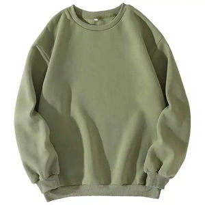 Sweat-shirt en coton 100% pour homme et femme, grande taille, ample, 380g, style oversize avec épaules tombantes pour l'hiver - Product Image 5