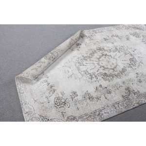 พรมขนาด 3.8x6.7 ฟุต, พรมตุรกีโบราณ, พรมโมร็อกโกสีขาว - Product Image 5