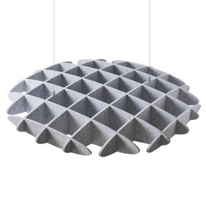 Panneaux acoustiques suspendus en fibre de polyester légers et absorbants le son professionnels - Product Image 3