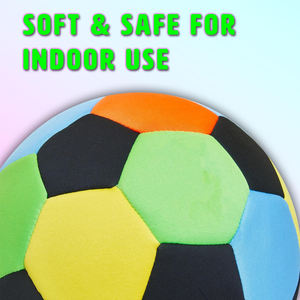 Balón de Fútbol de Tela Suave de Alta Calidad, Seguro, Silencioso, Ligero, para Interiores, para Jóvenes, para Entrenamiento de Pases y Malabares, Tamaño 4 - Product Image 2