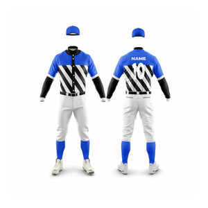 Diseña tu propio uniforme de béisbol para la venta 100% poliéster personalizado hombres béisbol Jersey uniforme - Product Image 4
