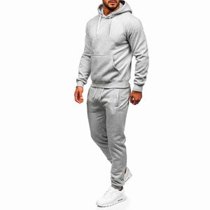 Ensemble de survêtement pour homme en coton 100% lourd, sweat-shirt ample et pantalon de survêtement avec design oversize à épaules tombantes pour l'hiver, ensembles élégants - Product Image 1