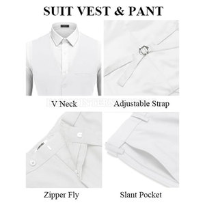 Service OEM, Dernier Design, Costumes 3 Pièces Légers en Stock, Costumes 3 Pièces en Promotion - Product Image 6