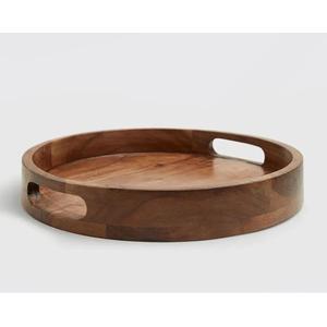 Bandeja de Servir Decorativa Ovalada de Madera de Acacia, Platos de Servir Rústicos para Servir Postres, Té y Otros Alimentos - Product Image 6