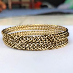 Custom <b>Engraved</b> China Modern Sculpture Metal Bangles Gift Jewelry - Product Image 3