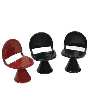 Silla de Bar en miniatura de diseño personalizado para niños, asiento de casa de muñecas en miniatura, color rojo y negro, de alta calidad, el más vendido - Product Image 1