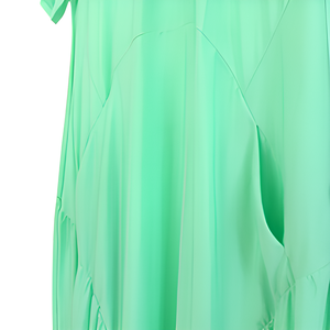 Vestido largo de manga corta informal cómodo de alta calidad para mujer, sensación de mano suave con patrón sólido, Chantale duradero - Product Image 6