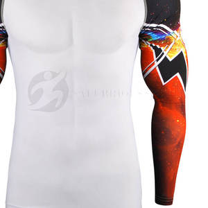 Professional Manufacturing Breathable Quick Dry Compression <b>Rash</b> <b>Guards</b> <b>Men</b> Full Sleeve 220g Customized Packing Printed Design - Product Image 5