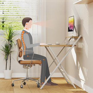 Modern European Style Convertible PC Study <b>Desk</b> Multi-Purpose Modular <b>Foldable</b> Wood Panel for Home <b>Office</b> Living Room Furniture - Product Image 5