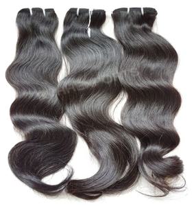 Extensiones de cabello Remy indio de doble trama Templo virgen natural Sin procesar Onda profunda suelta Varios colores naturales disponibles - Product Image 3