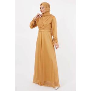 Vestido Abaya con Cintura Natural y Detalles Simples - Product Image 4