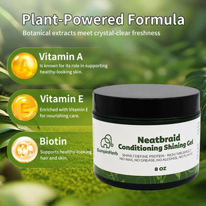 Gel coiffant pour tresses 8 oz pour femmes, gel coiffant pour tresses extra-fort, lisse les frisottis pour les cheveux naturels secs - Product Image 5