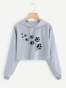 Factory Direct Sale Women's Sweatshirts Hoodies with Custom Print Logo Pullovers & <b>Zip</b> <b>Ups</b> - Product Image 6