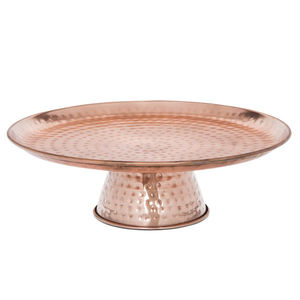 Support rond de gâteau de mariage en métal d'or de fonte d'AluminumAntique - Product Image 3