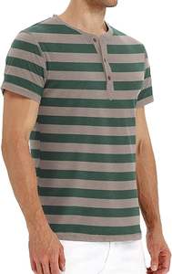 T-shirts à col rond en coton de qualité supérieure pour hommes T-shirts décontractés de coupe régulière Teints unis dans les tailles S-6XL 180 grammes Poids du tissu - Product Image 2