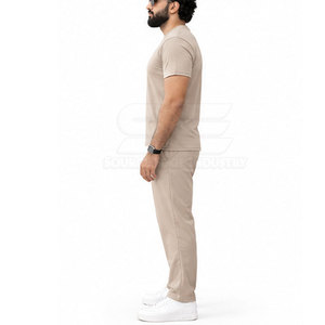 Men Summer Tracksuit Solid Eco-Friendly Lightweight Athletic <b>Sports</b> <b>Set</b> Custom Made Breathable Wholesale High Quality - Product Image 4