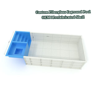 Family Prefab Wholesale Pools Outdoor Ground Smart Fiberglass Ready to Use Swimming Pool <b>Mosaic</b> Designs - Product Image 2