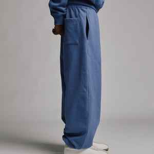 Jeans Baggy à Coupe Large de Meilleure Qualité pour Hommes Logo Personnalisé Broderie Impression Prix Bas Jeans Baggy à Jambes Larges Lavés Personnalisés - Product Image 5