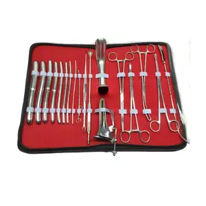 Dilation and Curettage (D&C) Instruments Set Gynecology Surgical Room Dressing Baby Birth Cesarean Section Instruments Set