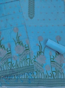 Nuevo vestido Material Muga algodón, Jamdani Pichwai traje para mujer - Product Image 4