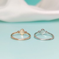 925 Sterling Silber Geburtsstein Blanko Oval 5x8mm Halo Muttermilch Asche Harz Schmuckfassung Individueller Ring Muttertagsgeschenk für Sie