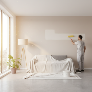 Ergonomic xử lý 25cm màu vàng len Con Lăn Sơn con lăn với grip thoải mái - Product Image 3