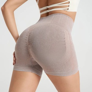 Mallas de Yoga de cintura alta para mujer, pantalones cortos deportivos de Color sólido para entrenamiento integral para bolsillo interno a prueba de sentadillas - Product Image 4