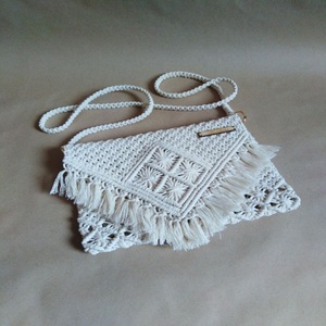 กระเป๋าผ้าลินินวินเทจmacrame เป็นมิตรกับสิ่งแวดล้อม-น้ำหนักเบาและทนทานนำมาใช้ใหม่ได้แบบพกพาสำหรับตลาดฤดูร้อนและชายหาด - Product Image 1