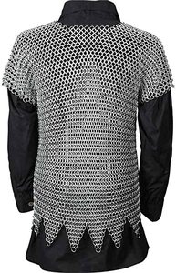 Vente en gros de chemise en cotte de mailles à demi-manches en aluminium léger et antique pour le cosplay et l'artisanat en métal de l'armure de reconstitution historique - Product Image 3
