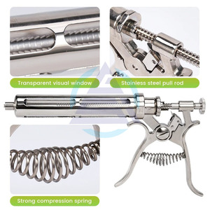Jeringa Automática Continua de 10/20/30/50 ml con Agujas Ajustables para Inyección de Vacunas en Ganado, Cerdos, Vacas, Ovejas y Pollos - Product Image 4