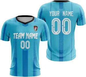 Custom Men's Soccer Wear Fully Sublimated Printed Soccer Jersey Football Team Training Uniforms Sportswear