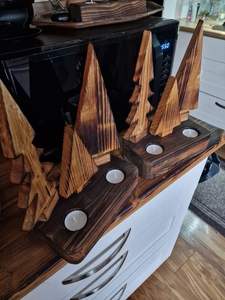 BE Personalized Handmade Eco-Friendly 2025 Christmas <b>Wood</b> <b>Slice</b> Ornaments Heirloom Keepsake Xmas Tree Stand Accessories - Product Image 2