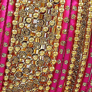 Pulsera de Churiya rosa y dorada para niñas, joyería de alta calidad, hecha a mano, nueva tendencia - Product Image 5