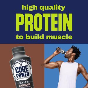 Batido de Proteína Core Power Elite, Sabor Chocolate, Botella de 42 g, 14 oz, Paquete de 12 - Product Image 4