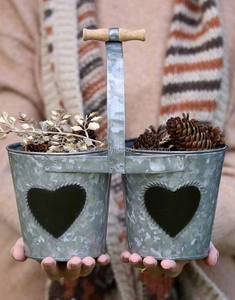 Nouvel ensemble de seaux de pot de fleurs et de jardin en métal galvanisé ovale parfait pour les décorations de jardin et d'extérieur plantes et fleurs - Product Image 5