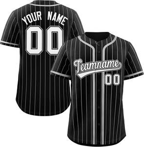 Elite Cut Baseball Jersey Button Up Youth Fit Camisa de softbol personalizada Malla de secado rápido Bordado Nombre Tackle Diseño de sarga - Product Image 1