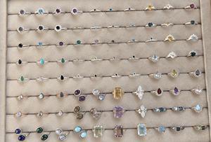 Anillos de Piedras Semipreciosas Naturales, Plata de Ley 925, Rodio, Oro, Diseños Minimalistas, Listos para Fiesta, Últimos Modelos para Mujer, Envío Inmediato - Product Image 4