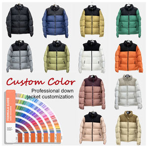 Chaleco acolchado de invierno con logotipo personalizado unisex, chaqueta de burbuja cálida gruesa de gran tamaño, ropa de calle con capucha y cremallera, patrón de ropa larga para hombre - Product Image 6