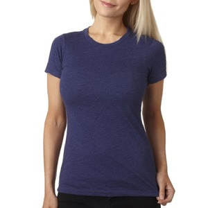 Venta al por mayor de alta calidad de las mujeres Casual media manga camiseta patrón personalizado sólido de talla grande hecho de algodón de gran tamaño de impresión diseño del logotipo - Product Image 4