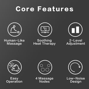 Cuscino Massaggiante in Memory Foam con Compressione Calda Altamente Raccomandato, Servizio Professionale con 4 Nodi per Massaggio e Supporto del Collo - Product Image 2