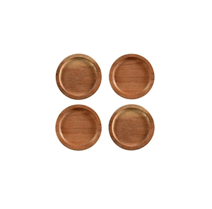 โรงงานขายตรงไม้ขวดไวน์ Chiller น้ําแข็งแชมเปญถังบาร์ปาร์ตี้ผู้ผลิต 4 ชิ้นสีไม้สีเข้ม - Product Image 5