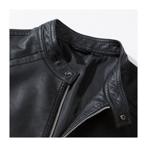Nouveauté Veste en cuir de haute qualité pour hommes à vendre veste en cuir personnalisée vêtements décontractés veste en cuir pour homme - Product Image 5